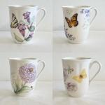 LENOX ~ Butterfly Coffee Cup Set ~ Four (4)