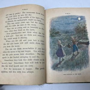Photo of Antique Lot of Children Grade School Books First and Second Reader Literature Bo