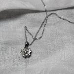 Gorgeous Diamond Starburst 16" 925 Necklace