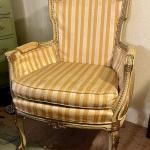 LOT 4  PAIR OF VINTAGE REPRODUCTION FRENCH STYLE ARM CHAIRS