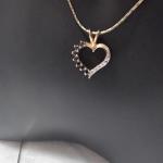 Stunning Ross Simons Sapphire and Diamond 30" Gold Vermeil Necklace