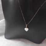 Vintage Mother of Pearl 18" Gold Vermeil Necklace