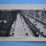 Paris France "Perspective de la Rue de Rivoli" from early 1900's