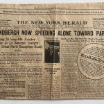 The New York Herald Lindbergh's solo flight 1987