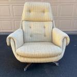 Mid-Century Swivel Reclining Egg Chair MCM 1960’s Original Overman Made in Swe
