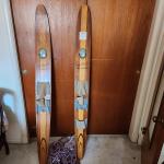 Vintage Cypress Garden Wood Dick Pope jr.Water skis