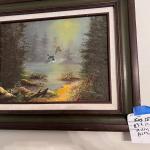 Oil Painting Ducks flying