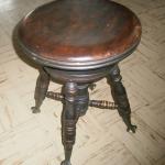 Antique mahogany piano stool