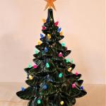 Lot #56  Vintage Ceramic Light-Up Christmas Tree