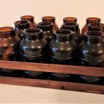 Lot #53  1 dozen JAX Glass beer bottles in wooden crate