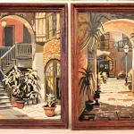 Lot #59  Pair of Cool Vintage New Orleans Paint by Number Paintings