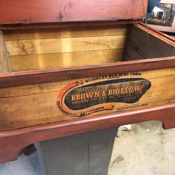 Photo of Nice wooden advertising box