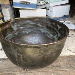 Antique Black Iron Stew Pot