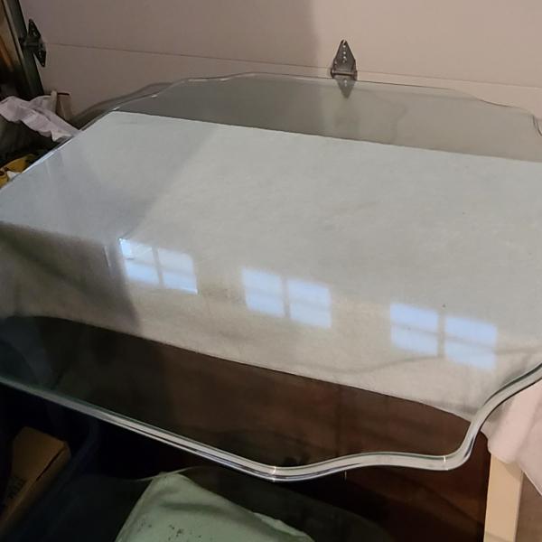 Beautiful beveled glass table top snaplist
