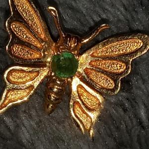 Photo of 14k & .35ct Emerald Brooch/Pin