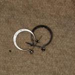 Smaller 18k White Gold Hoops