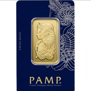 Photo of P.A.M.P. 1 oz fine gold bar