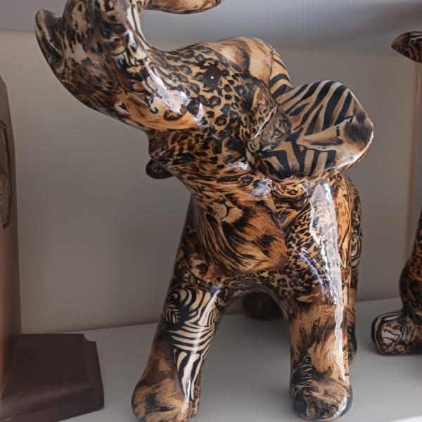 Photo of Elephant Figurine, brown-beige ceramic