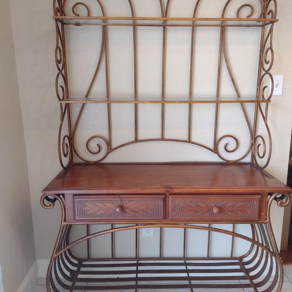 Photo of Haverty's Dinette Set and Baker's Rack 