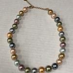 Multi colored strand of pearls 