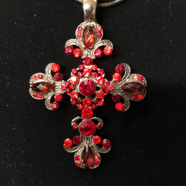 Photo of Radiant Red Cross Necklace 
