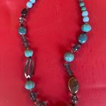 Cute blue bead necklace