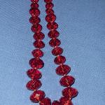 Like new red beaded necklace