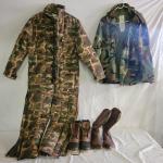Sz M Camouflage Field Jacket, Insulated Winter Suit and Boots (BG-DW)