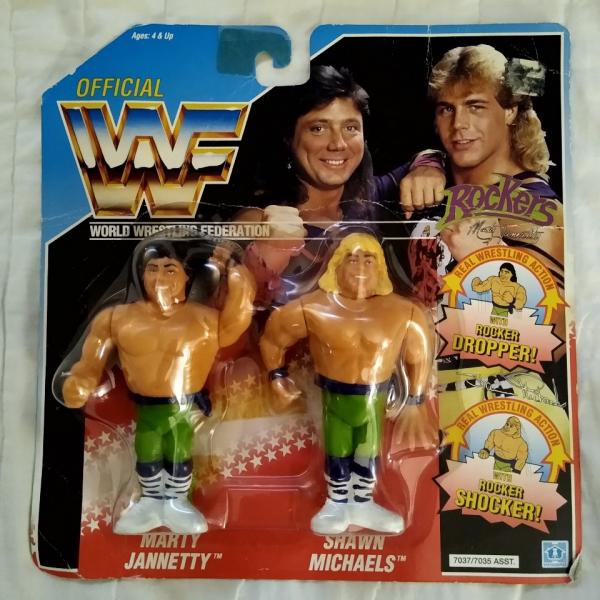 Photo of WWF 1991 The Rockers Action Figure set & Two Magazines