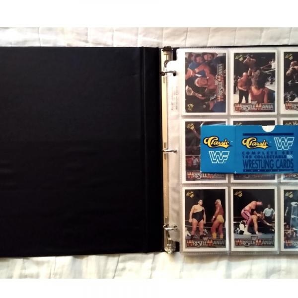Photo of 1990 Classic WWF Wrestling Card Set Series One Complete In Burgundy Binder