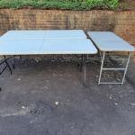 Three Plastic Folding Tables (BG-DW)