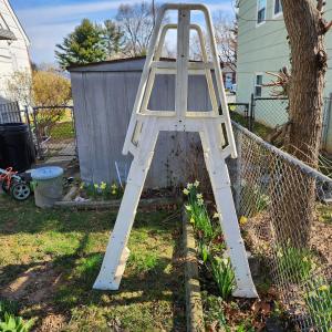 Photo of Swimming Pool Above Ground  A frame Ladder