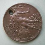 FRANCE 1909 (20) Centimes Coin