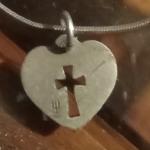 James Avery Heart cross pendant