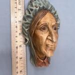 Vintage Bossons Chalkware Wall Hanger Head Betsy Trotwood Woman England Home Dec