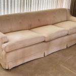 Vintage Beige Ivory Off White 3-person Couch - ARCADIA