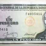 DOMINICAN REPUBLIC 1987 1 Peso Oro Banknote