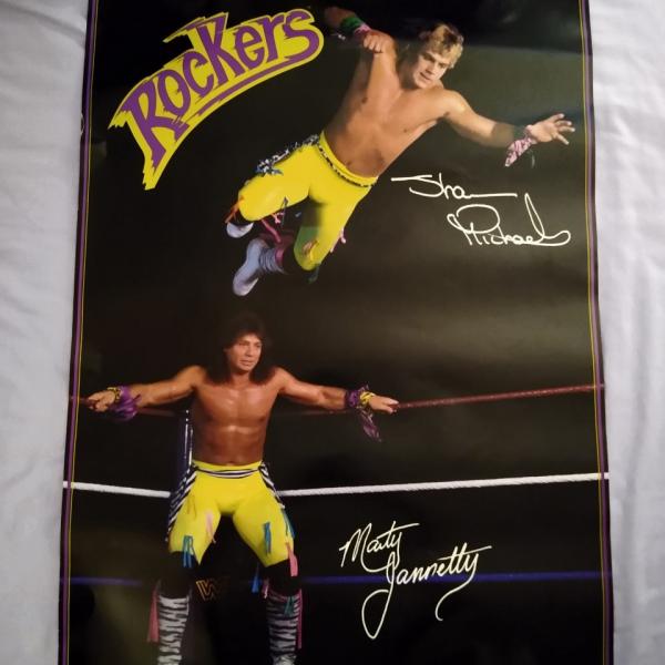 Photo of Vintage WWF "The Rocker" Action Poster 