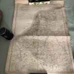 1815 1822 Antique French Map with Colored Tro Breiz Colored Map