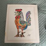 1814 Vintage Picasso Rooster Print