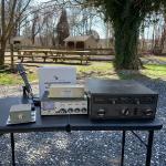 LOT 154: Radio/Electronics: Heathkit Antenna Tuner, Kenwood Mic, Power Supply & 
