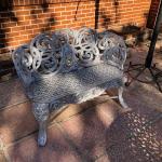 Cast iron bench