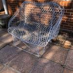 Antique Victorian wire mesh bench