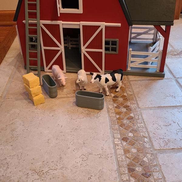Photo of Wood Barn with Animals