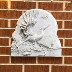 Egret/ heron? Wall relief plaque