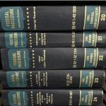 Federal Procedure Lawyer's Edition Navy Staging Decorative Law Books