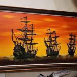 Mid Century Modern Signed Oil on Canvas  ~ Amazing !!