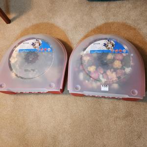 Photo of 2 Wreath Storage cases with 4 Wreaths