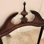 Lot #176  Heavy Wooden Colonial Style Wall Mirror