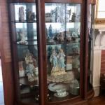 Stunning curved glass dragon curio